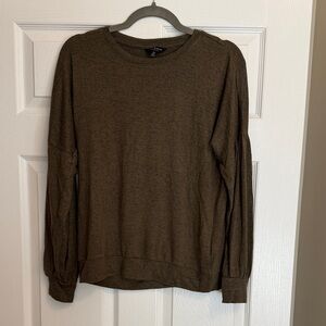 Lucky Brand Dark Brown Crewneck Sweater